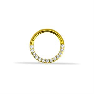 14 Ayar Altın Zincir Motifli Minimal Halka Piercing - Dianora Piercing