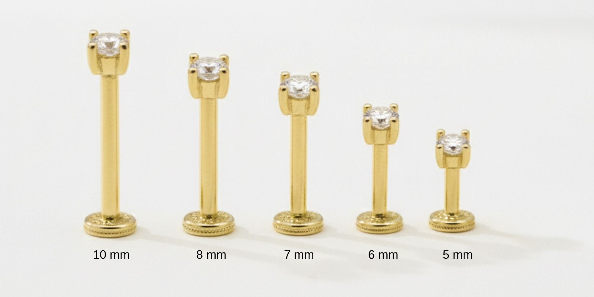 Dianora Piercing 10mm Bar Uzunluğu