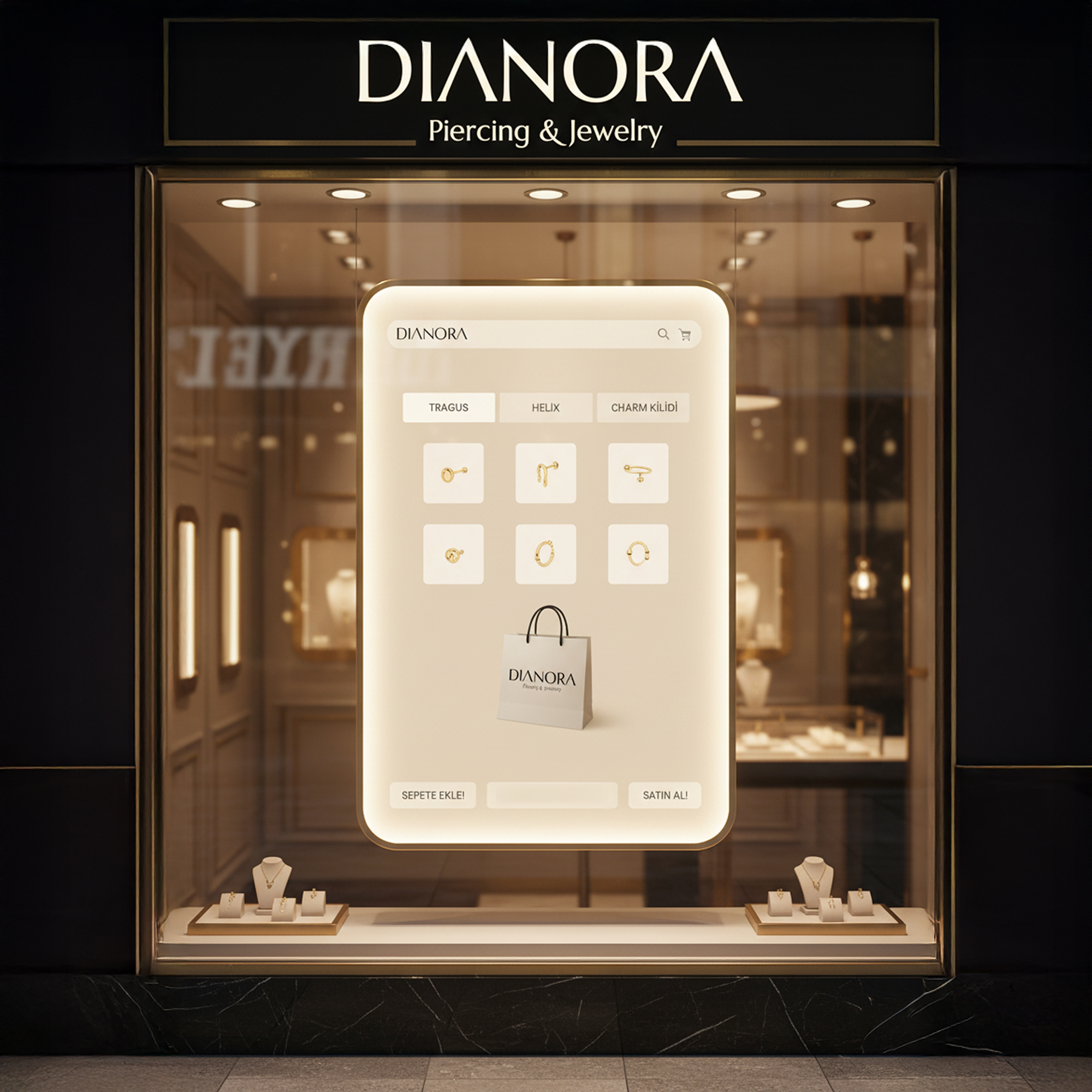 Modern ve şık altın takı kullanımı