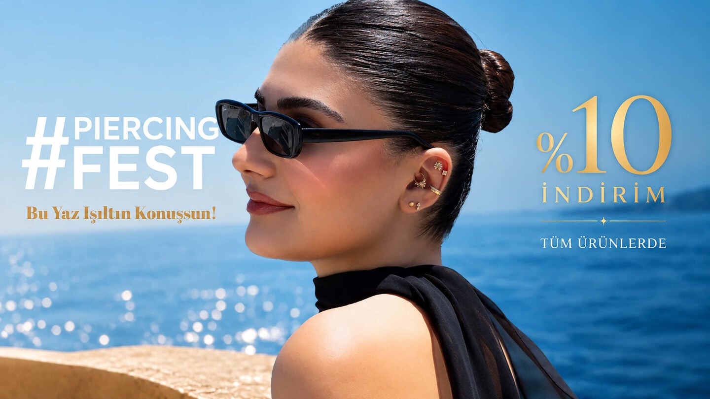 14 Ayar Altın Piercing