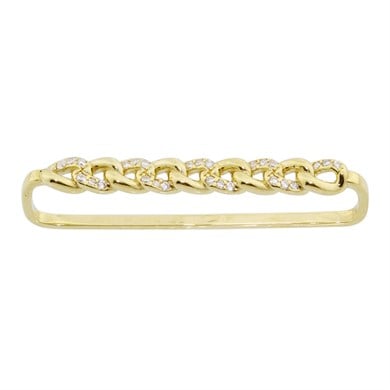 14 Ayar Altın Taşlı Industrial Earcuff