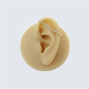 14 Ayar Altın Taşlı Industrial Earcuff - Dianora Piercing