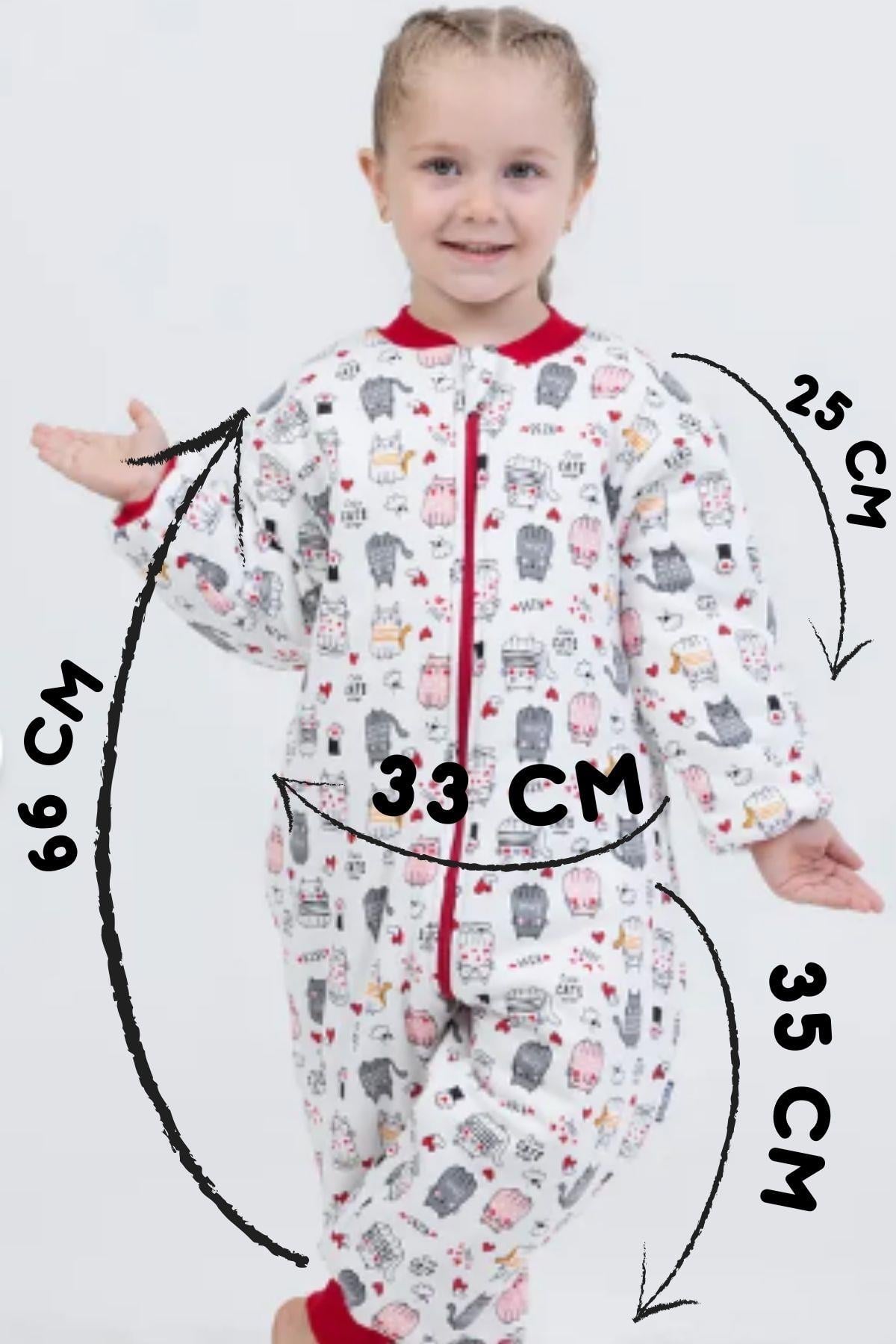 Kız Bebek 2.5 Tog Desenli Uyku Tulumu 2 YAŞ