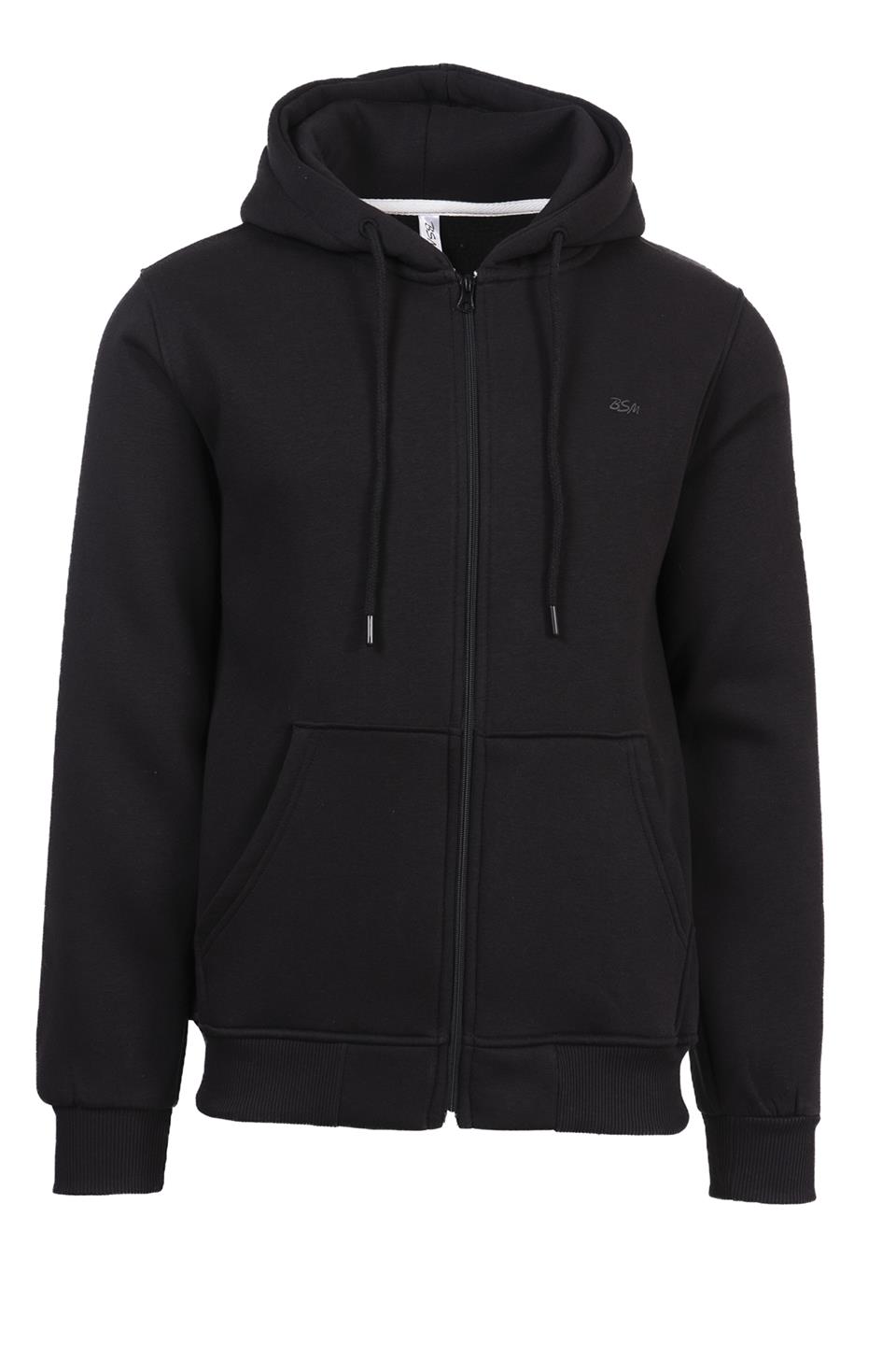 BSM 000524 UNX 3 İPLİK KAPŞ ÇEKET - Siyah