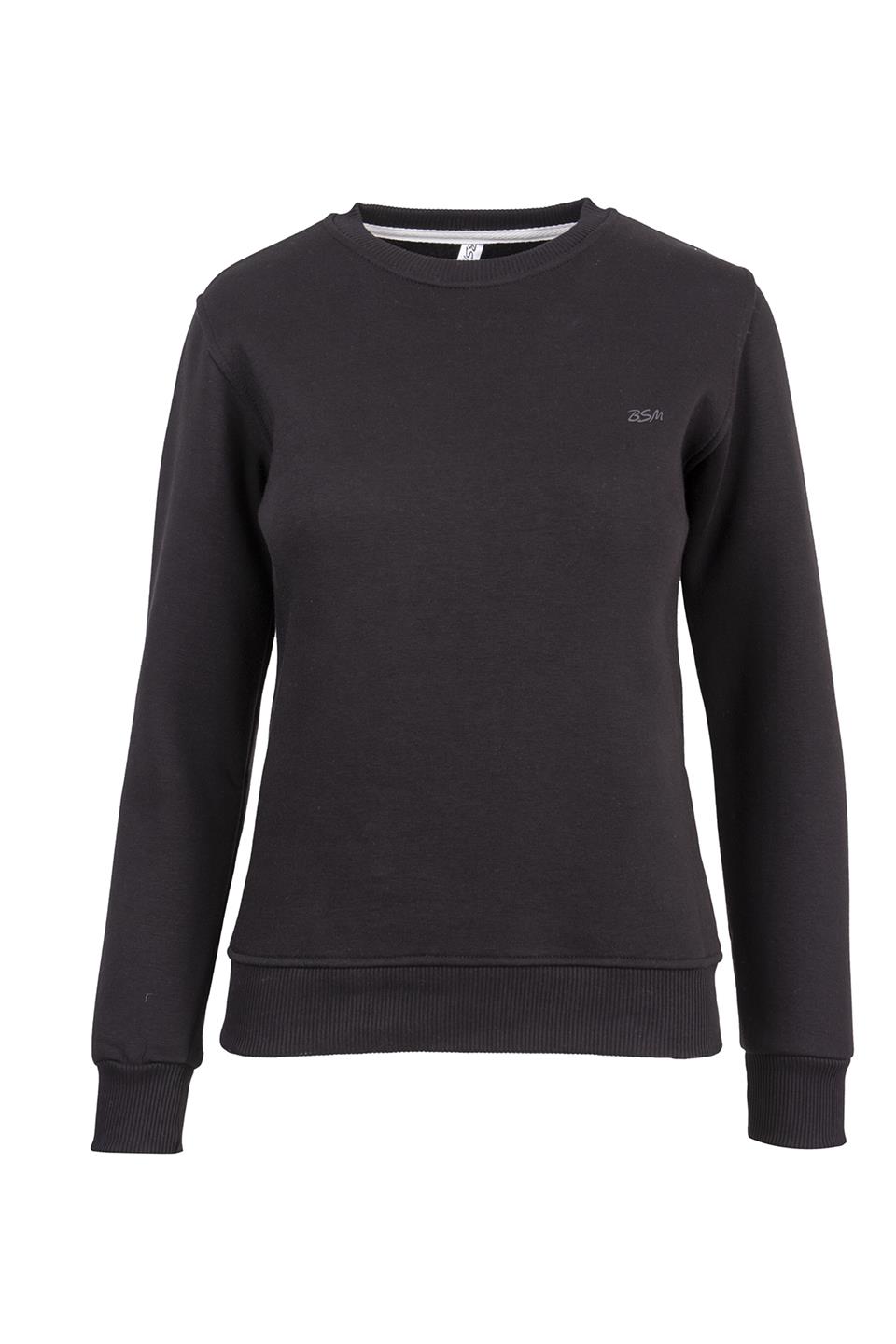 BSM 001217 BYN O YAKA 3 İPLİK SWEAT - Siyah
