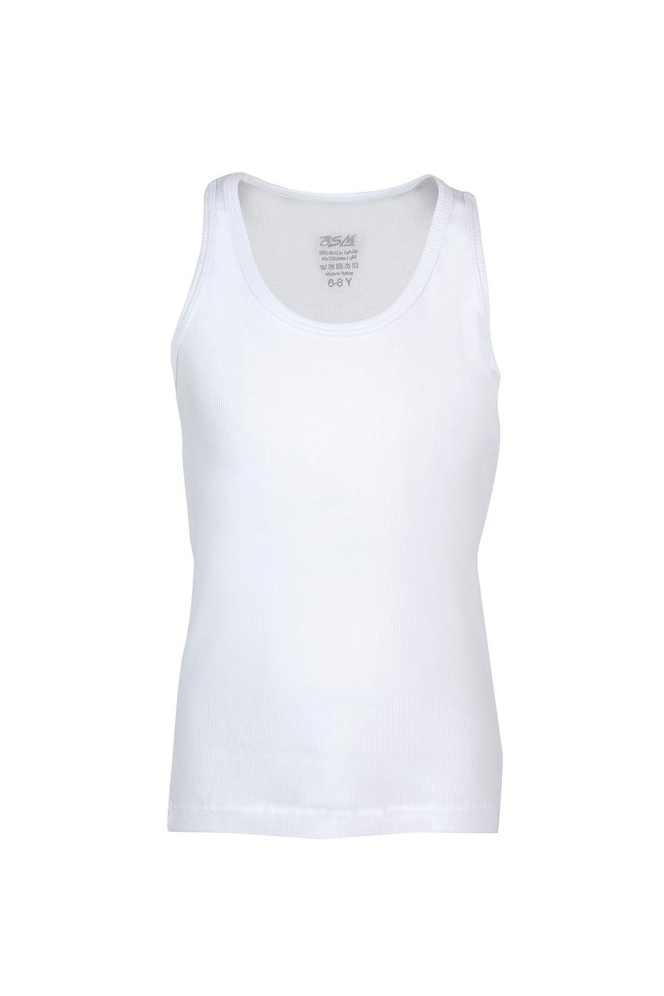 Bsm Çocuk 5'li Kaşkorse Atlet 31623 - Beyaz