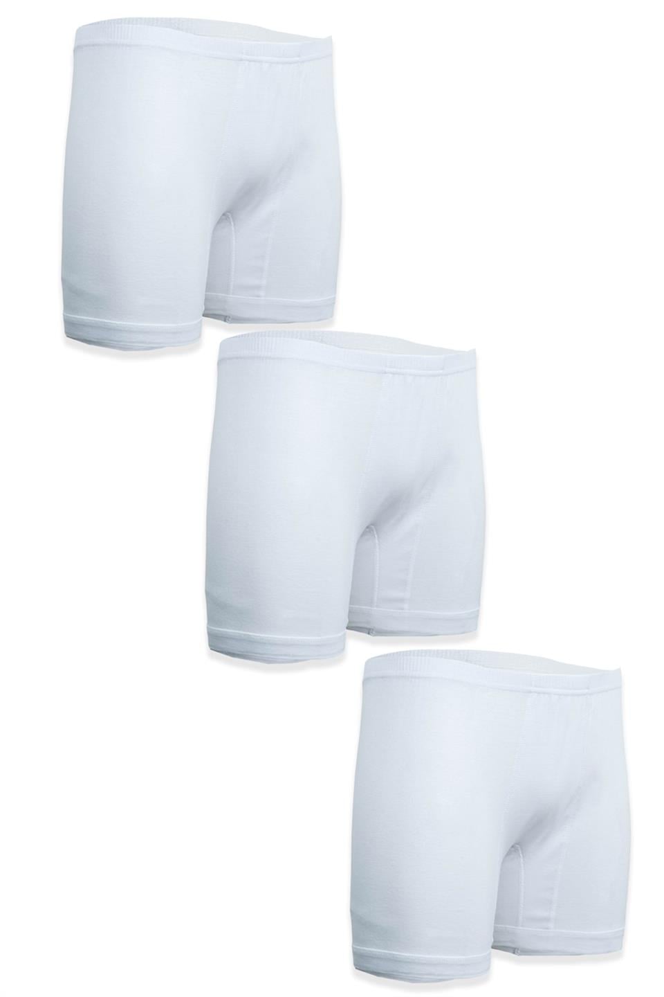 Bsm Erkek 3'lü Ribana Boxer 14873 - Beyaz