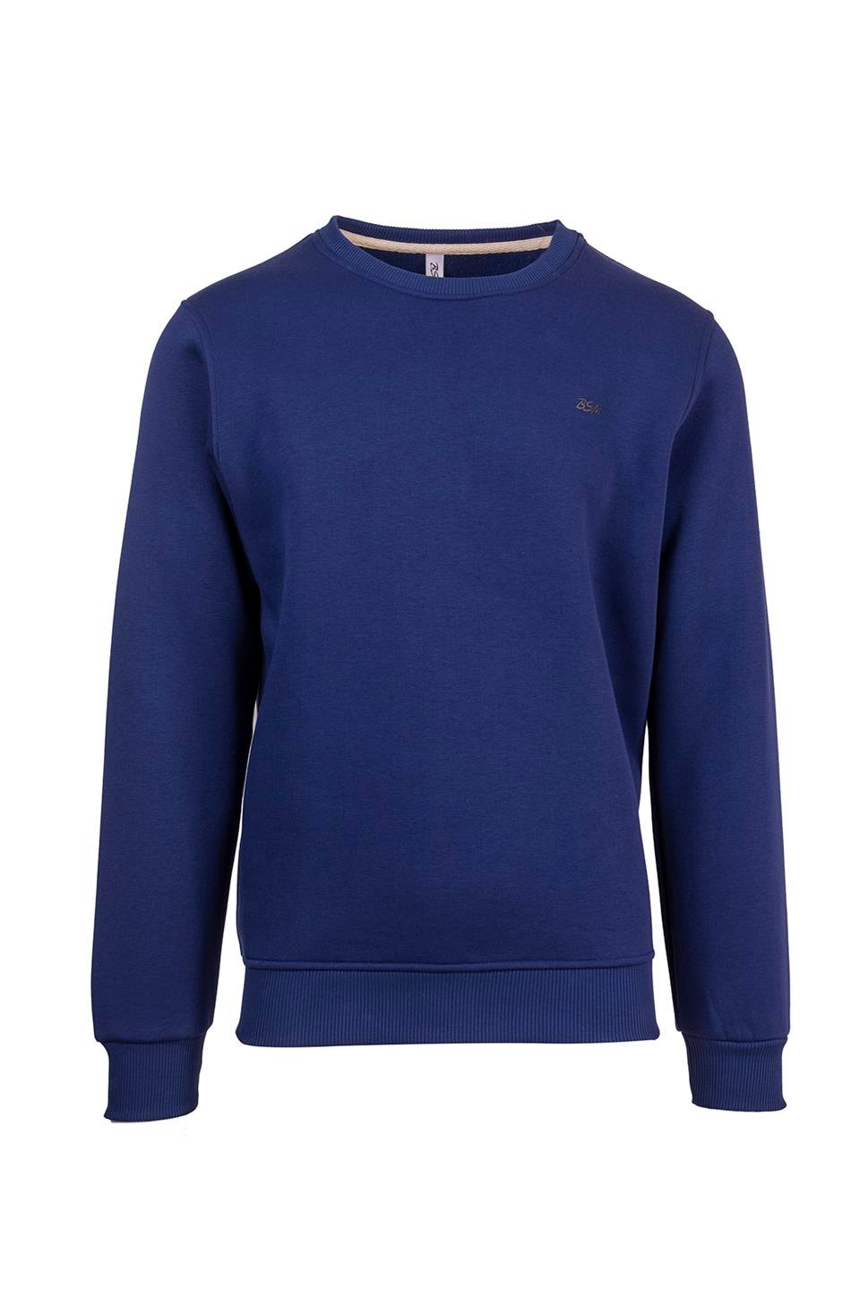 BSM 000260 ERK O YAKA 3 İPLİK SWEAT - İndigo