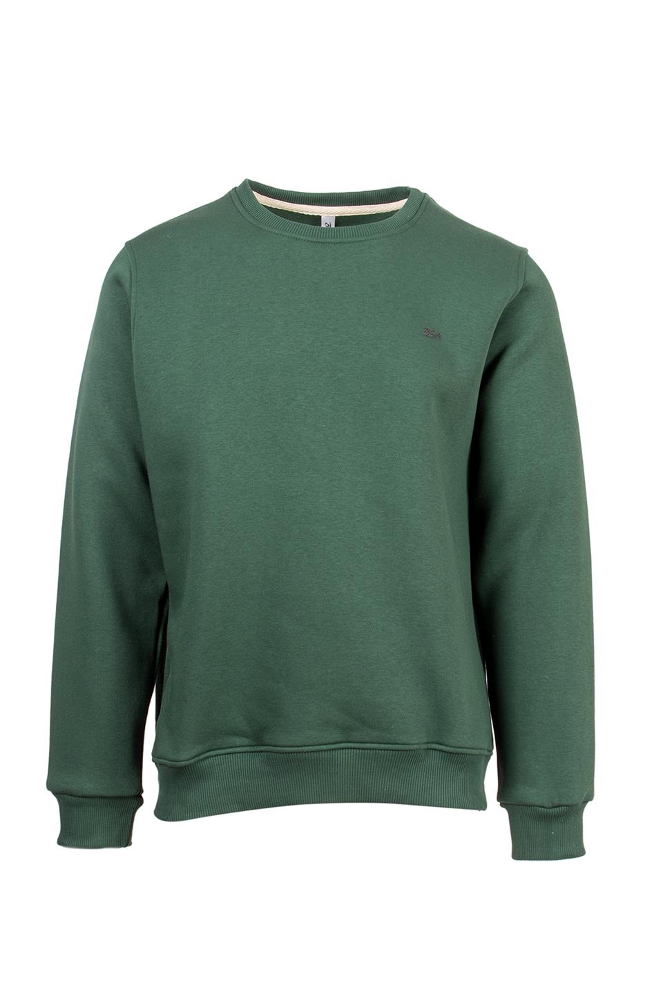 BSM 000260 ERK O YAKA 3 İPLİK SWEAT - Yeşil