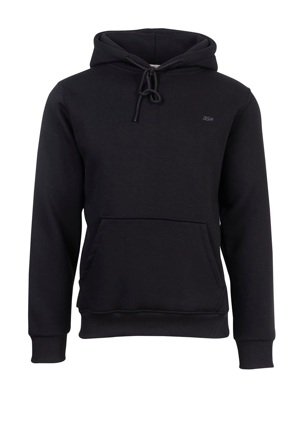 BSM 000300 ERK KAPŞ 3 İPLİK SWEAT - Siyah