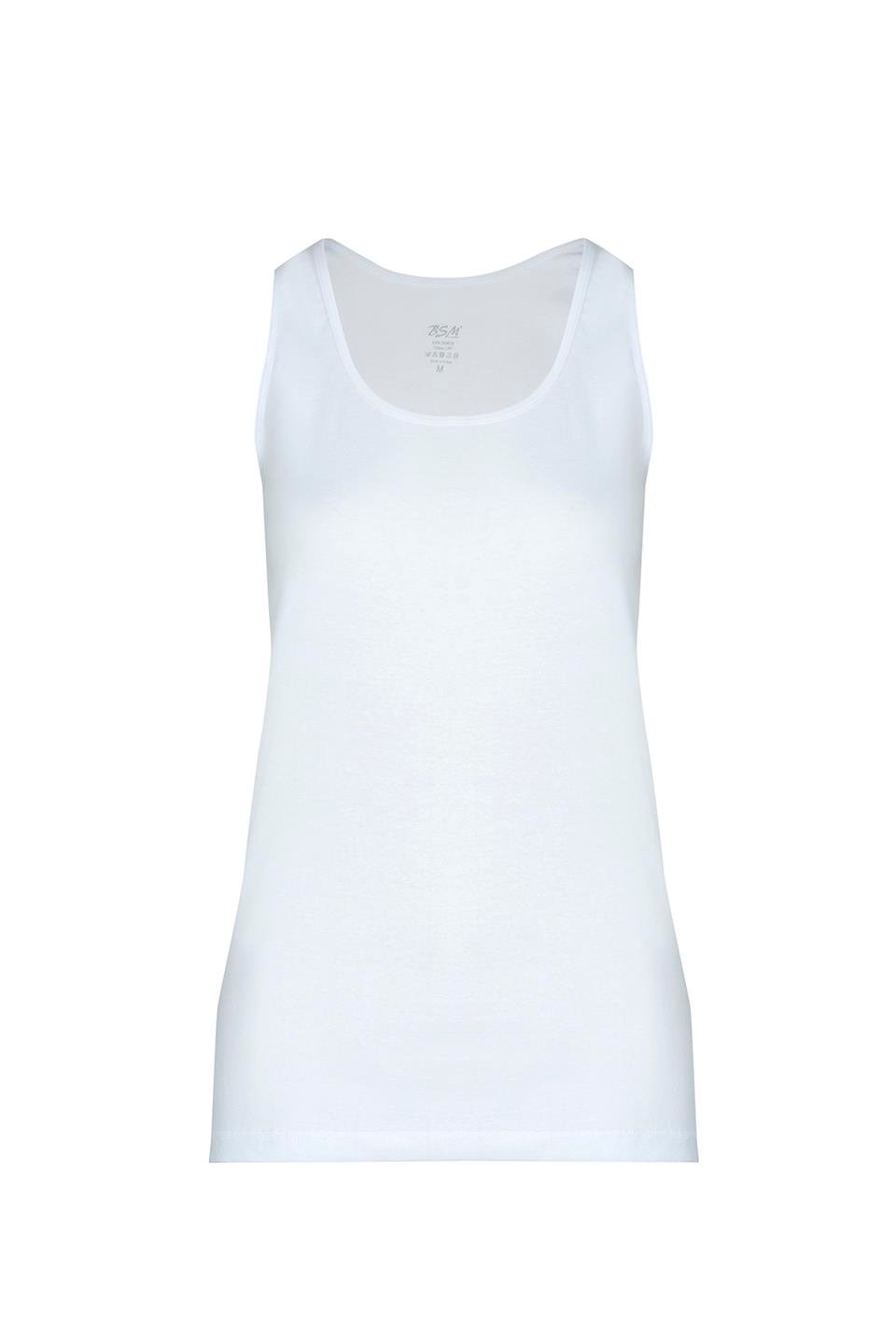 Bsm Kadın 2'li Kalın Askılı Ribana Atlet 24043 - Beyaz