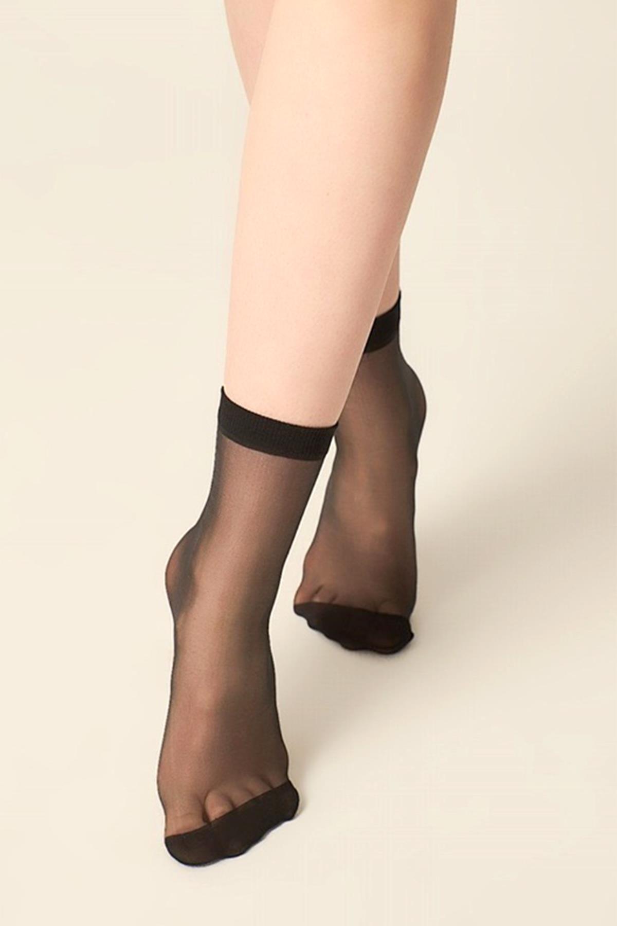 Bsm Kadın Fit 15 Den Soket 9152 - Siyah