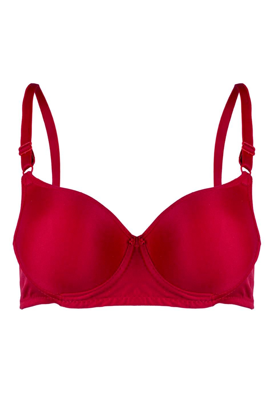 WHİTE 001107 BYN DÜZ DOLGULU SÜTYEN - Bordo