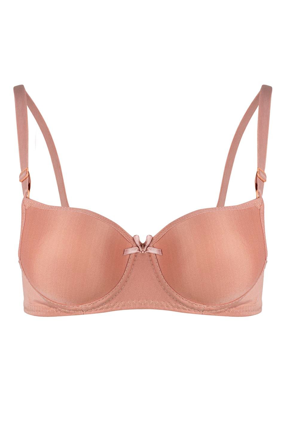 WHİTE 001107 BYN DÜZ DOLGULU SÜTYEN - Pudra