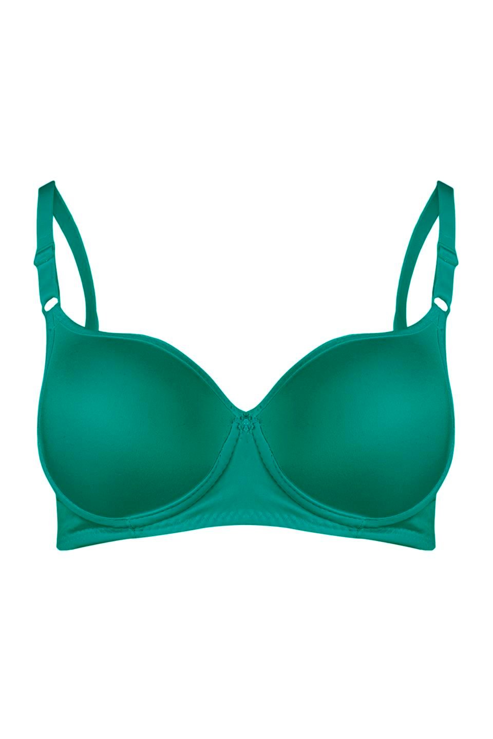 WHİTE 001107 BYN DÜZ DOLGULU SÜTYEN - Zümrüt