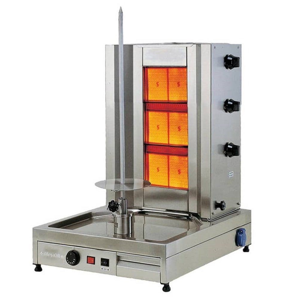 ÖZTİRYAKİLER GAZLI DÖNER OCAĞI-Alttan Motorlu-3 Radyanlı