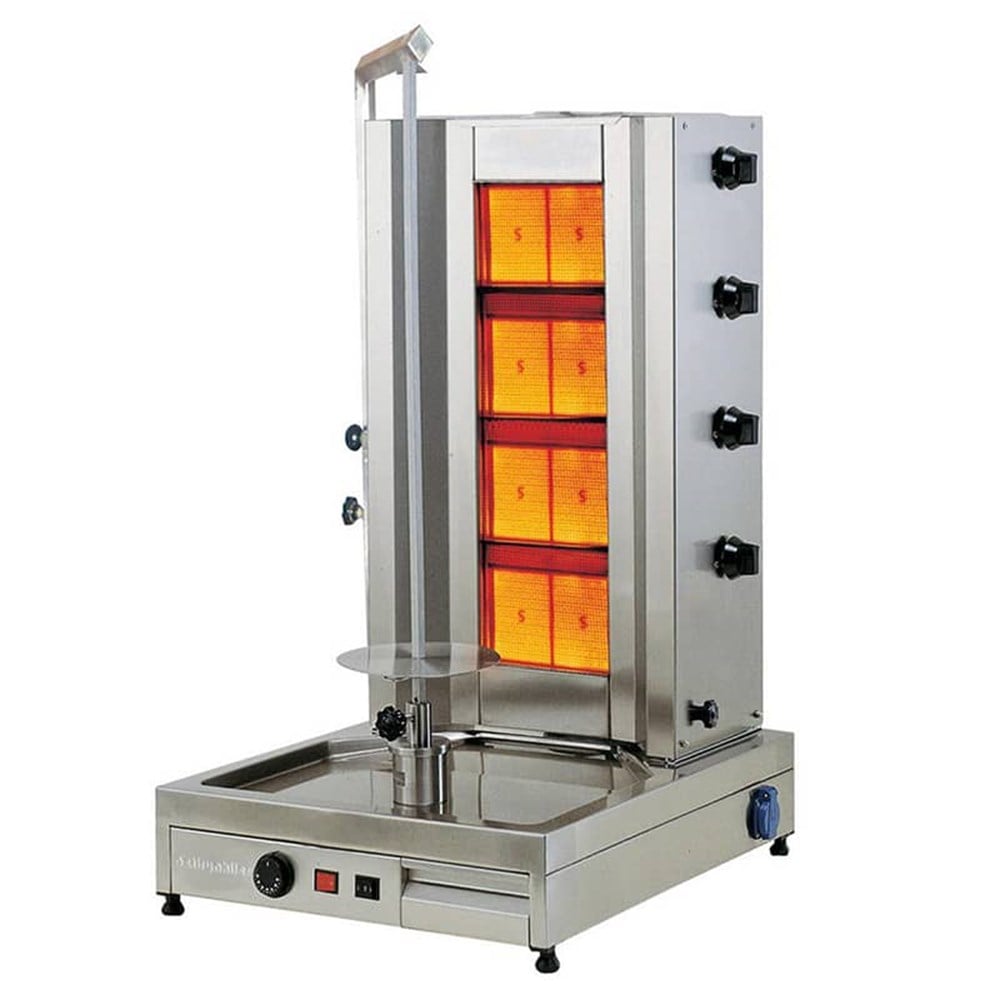 ÖZTİRYAKİLER GAZLI DÖNER OCAĞI-Alttan Motorlu-4 Radyanlı