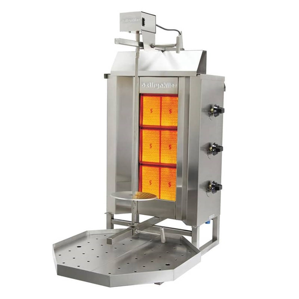 ÖZTİRYAKİLER GAZLI DÖNER OCAĞI-Üstten Motorlu-3 Radyanlı
