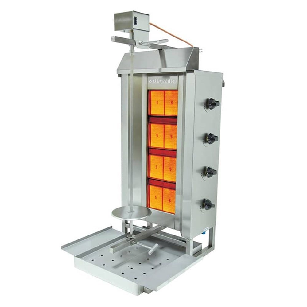 ÖZTİRYAKİLER GAZLI DÖNER OCAĞI-Üstten Motorlu-4 Radyanlı