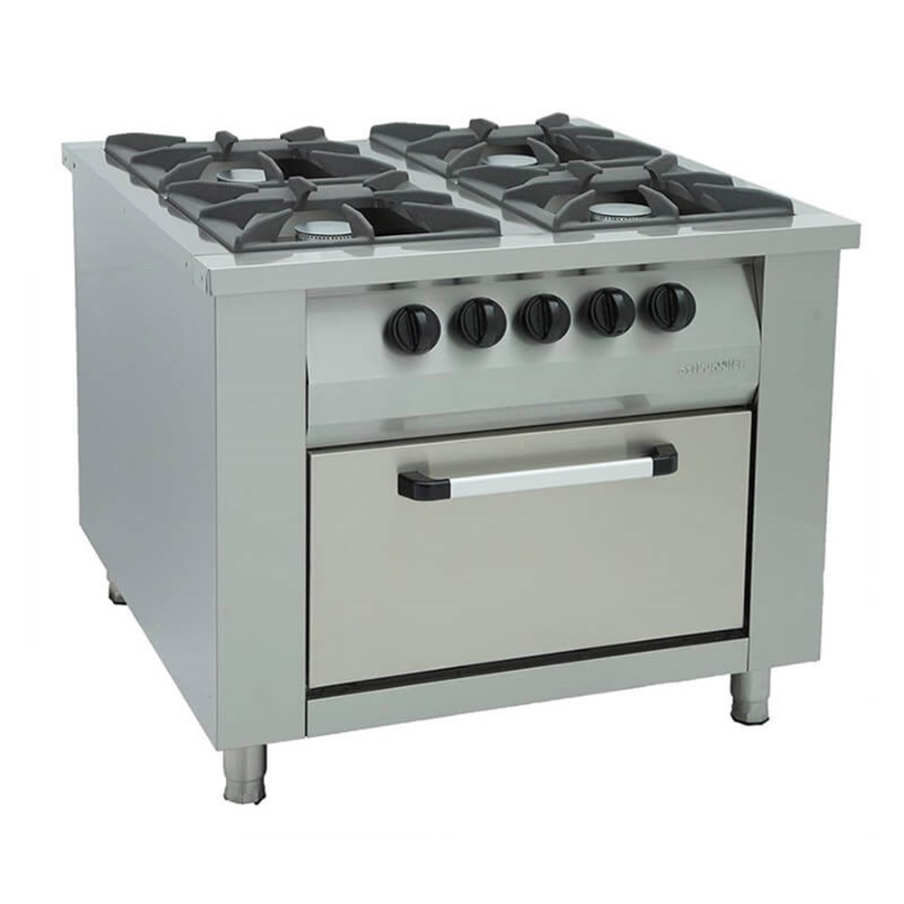 ÖZTİRYAKİLER GAZLI FIRINLI KUZİNE-4 Gözlü-100*100*85 cm