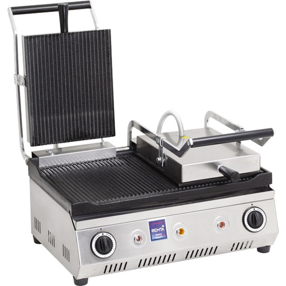 REMTA ÇİFT KAPAK OLUKLU ELEKTRİKLİ LÜX TOST MAKİNESİ