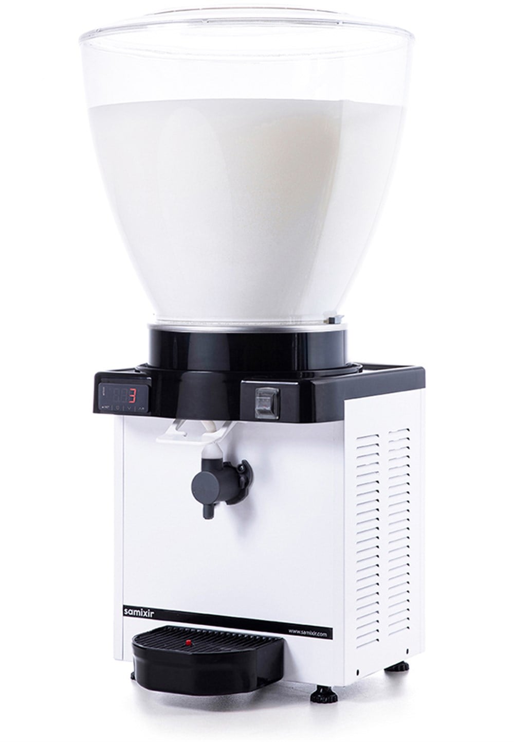 SAMİXİR 40 LT. KÖPÜKLÜ AYRAN DİSPENSERİ BEYAZ 