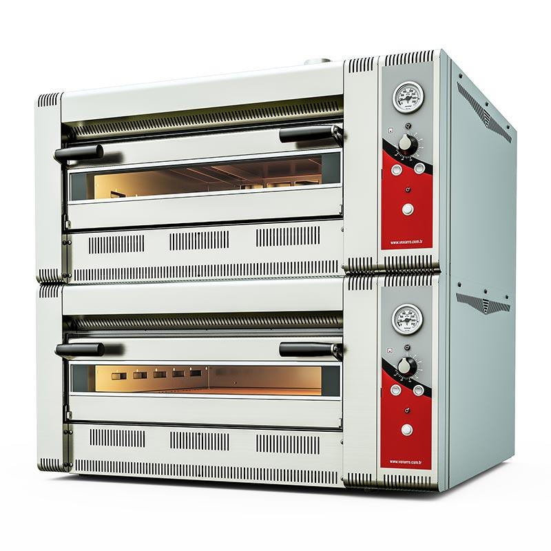 VENARRO 4+4 PİZZA FIRINI GAZLI 30cm*4+4 KAPASİTELİ