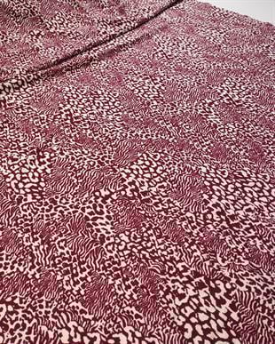 Bürümcüklü Jarse Bordo Ekru Renklerde (En 160 cm x Boy 200 cm)