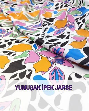 Canlı Renklerde İnce Jarse En: 150 