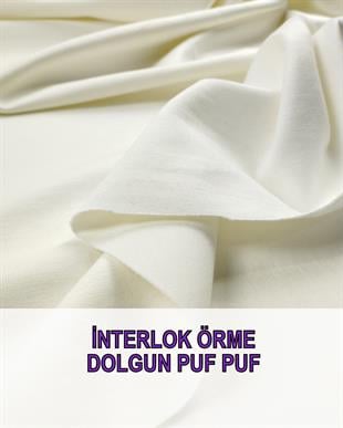 İnterlok Örme Ekru Renkte En: 160 