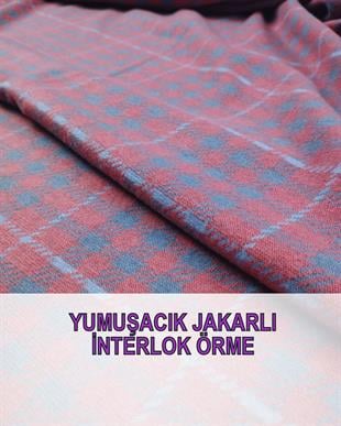 İnterlok Örme Pembe Gri Mavi RenklerdeEn: 155 cm