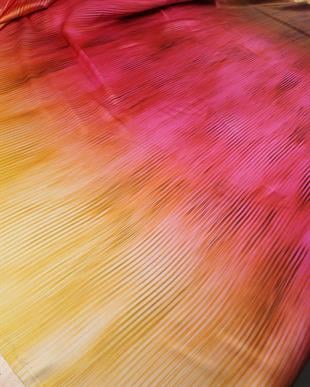 Pembe Kahve Renk Geçişli İnce Twill Saten (En  140 cm x Boy  210 cm)