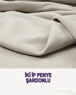 Şardonlu 2 İplik Bej Renkte En: 180 