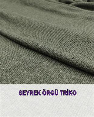 Seyrek Örgü Triko Yeşil Renkte (En 110 cm x Boy 230 cm)