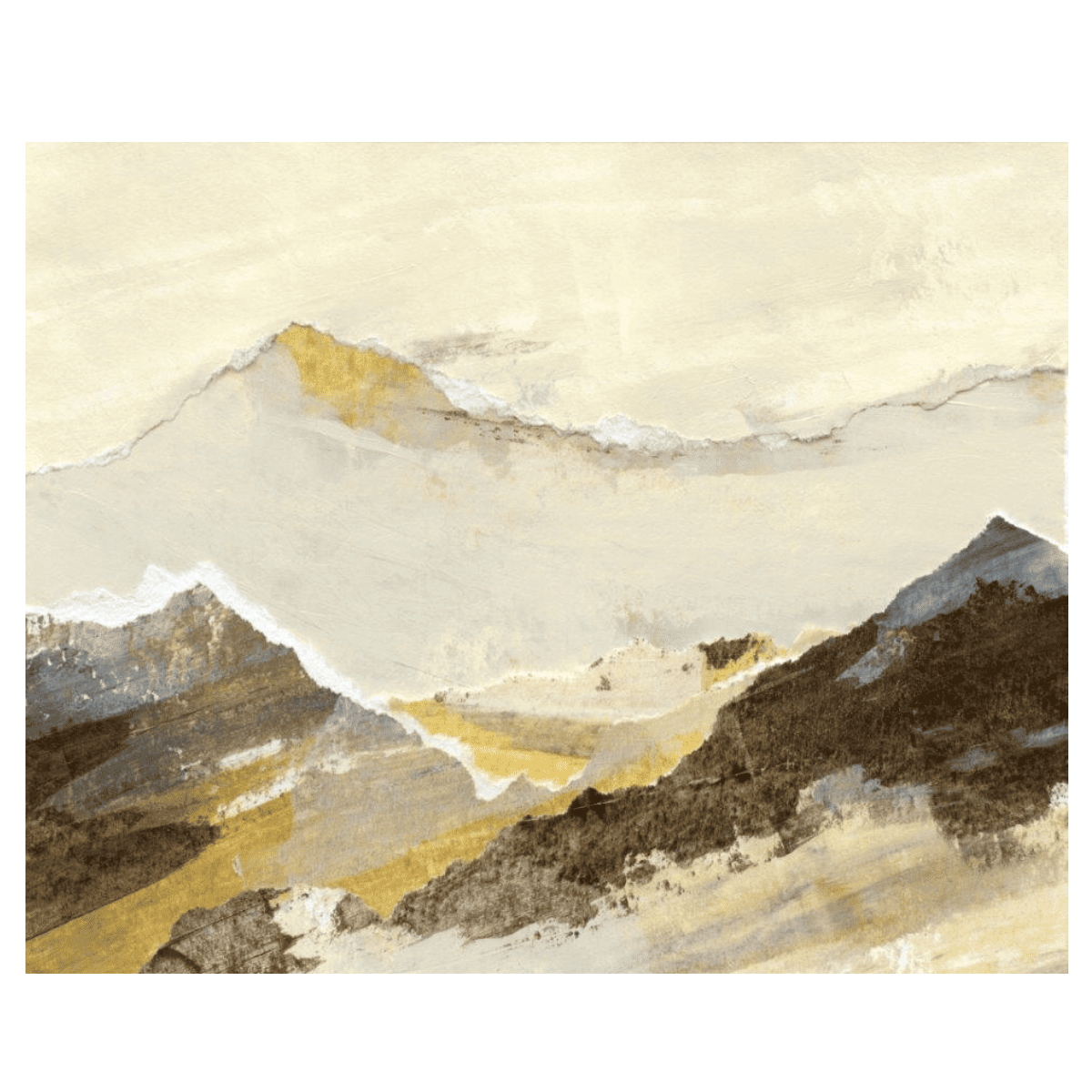 Abstract Mountains Yağlı Boya Dokulu TabloYağlı Boya Dokulu Soyut TablolarTablolife