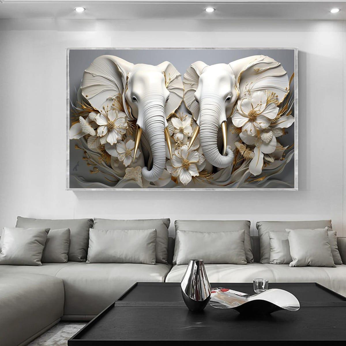 Beyaz Filler 3D Yoğun Yağlı Boya Tablo3D Yoğun Yağlı Boya TablolarTablolife