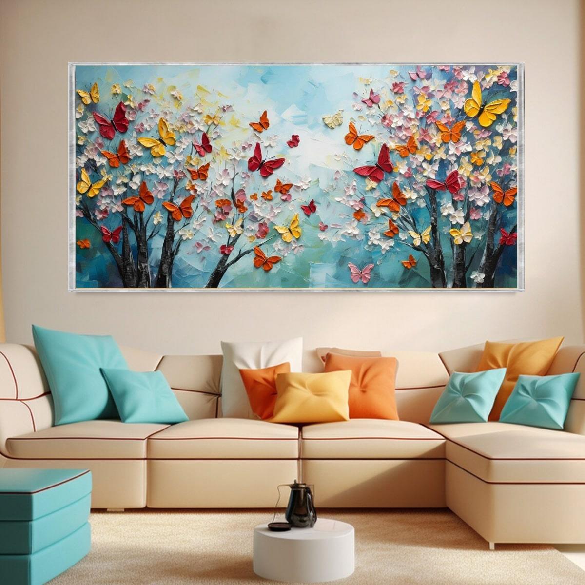 Butterflies 3D Yoğun Yağlı Boya Tablo3D Yoğun Yağlı Boya TablolarTablolife