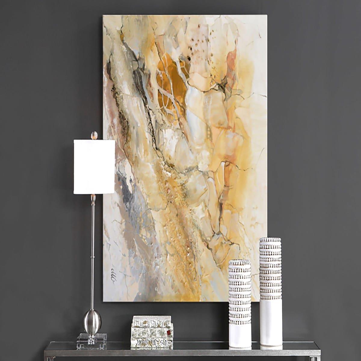 Çatlak - Yağlı Boya Dokulu TabloYağlı Boya Dokulu Soyut TablolarTablolife.com