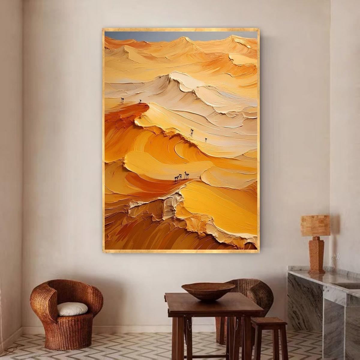 Çöl 3D Yoğun Yağlı Boya Tablo3D Yoğun Yağlı Boya TablolarTablolife