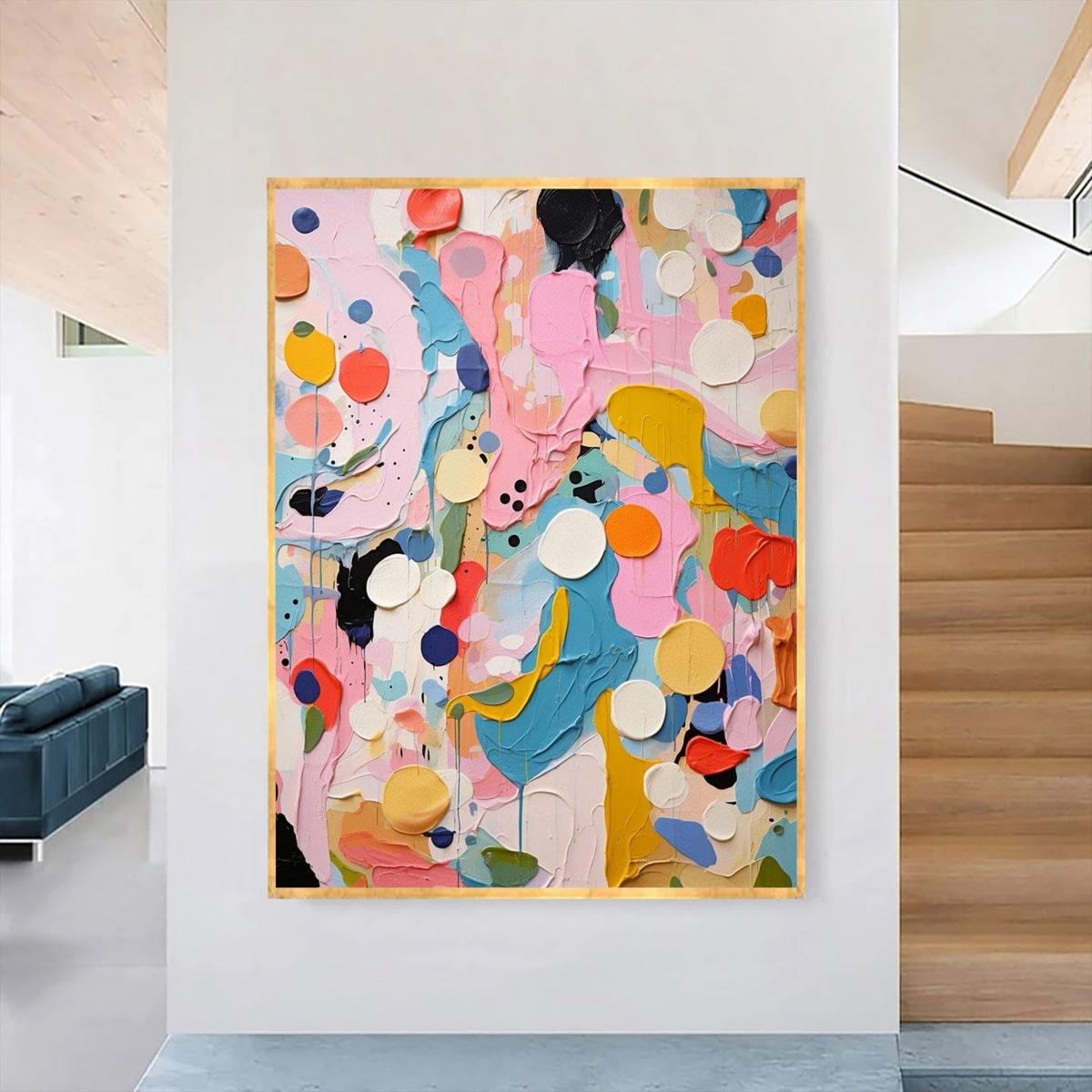 Colorful 3D Yoğun Yağlı Boya Tablo3D Yoğun Yağlı Boya TablolarTablolife