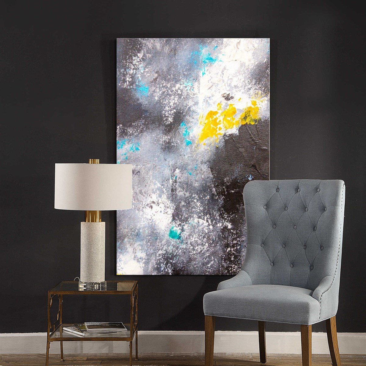 Cosmos - Yağlı Boya Dokulu Tablo