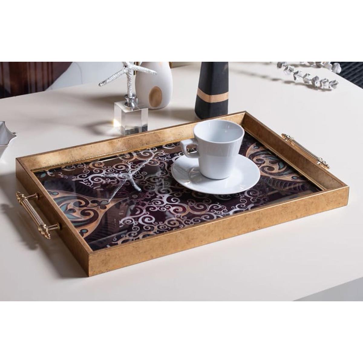 Dekoratif Sunum Tepsisi Karışık MotiflerTepsilerTablolife.com