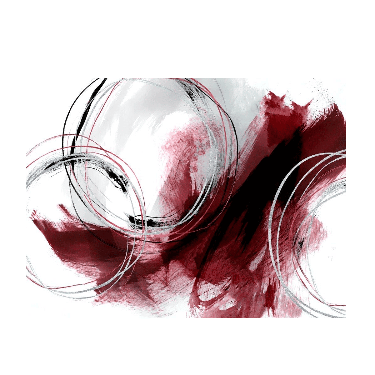 Depth Of Claret Yağlı Boya Dokulu TabloYağlı Boya Dokulu Soyut TablolarTablolife