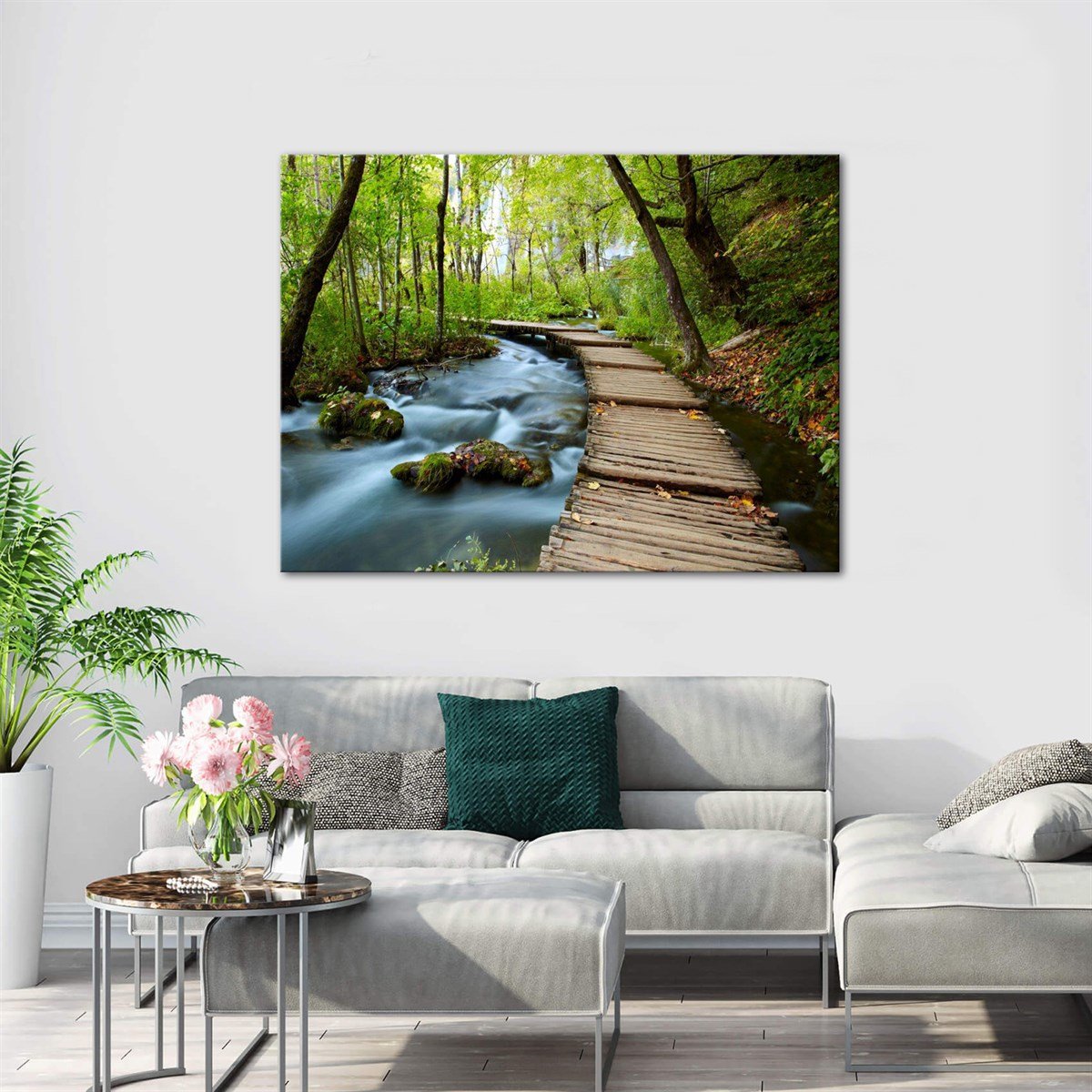 Deredeki Gizemli Yol  Kanvas TabloManzaraTablolife.com