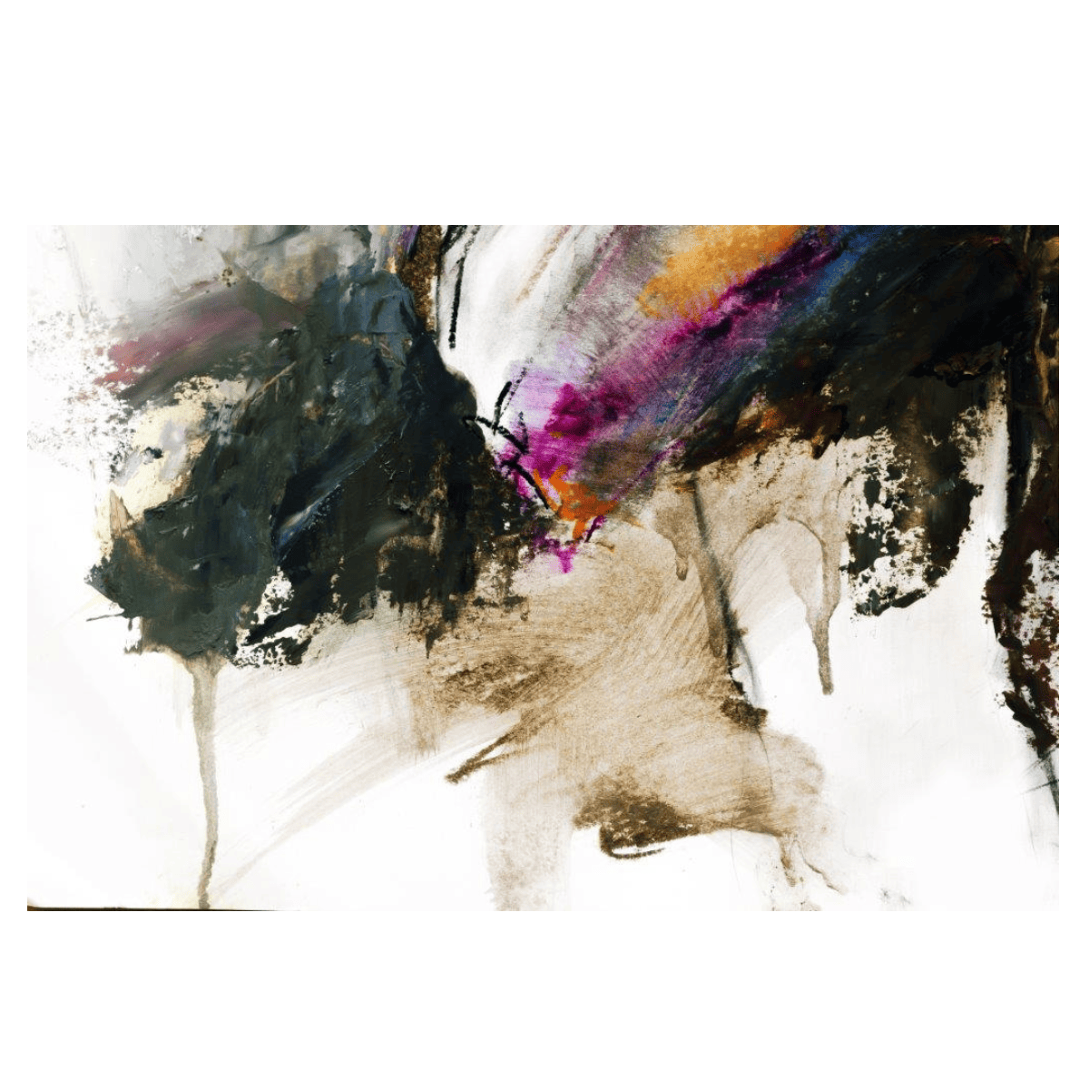 Dirty Paints Yağlı Boya Dokulu TabloYağlı Boya Dokulu Soyut TablolarTablolife