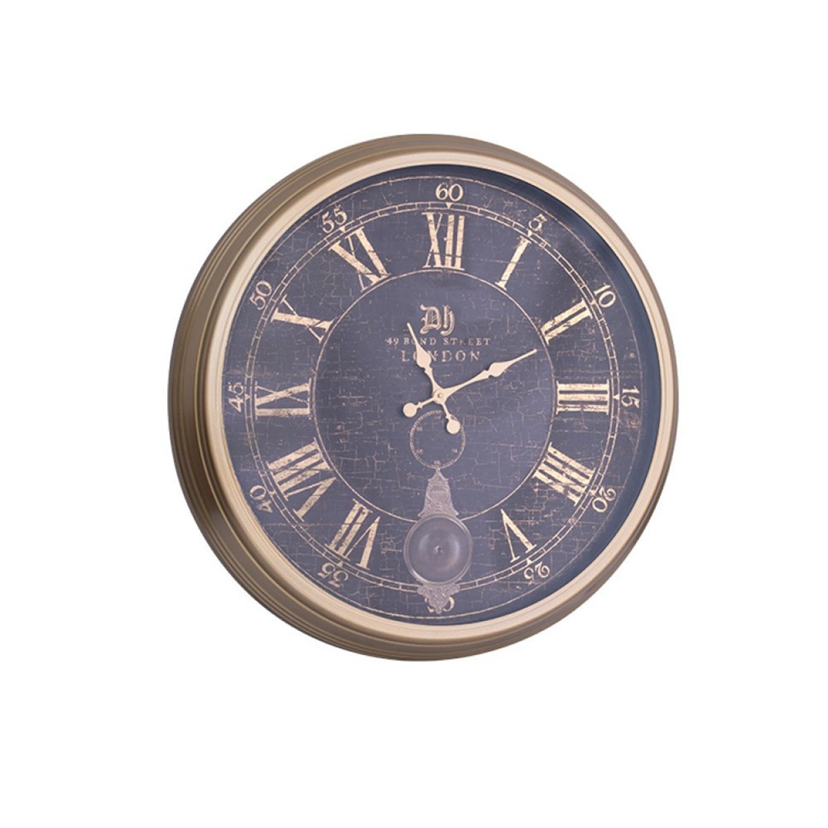 Duvar Saati Yuvarlak Altın Çarksız 2