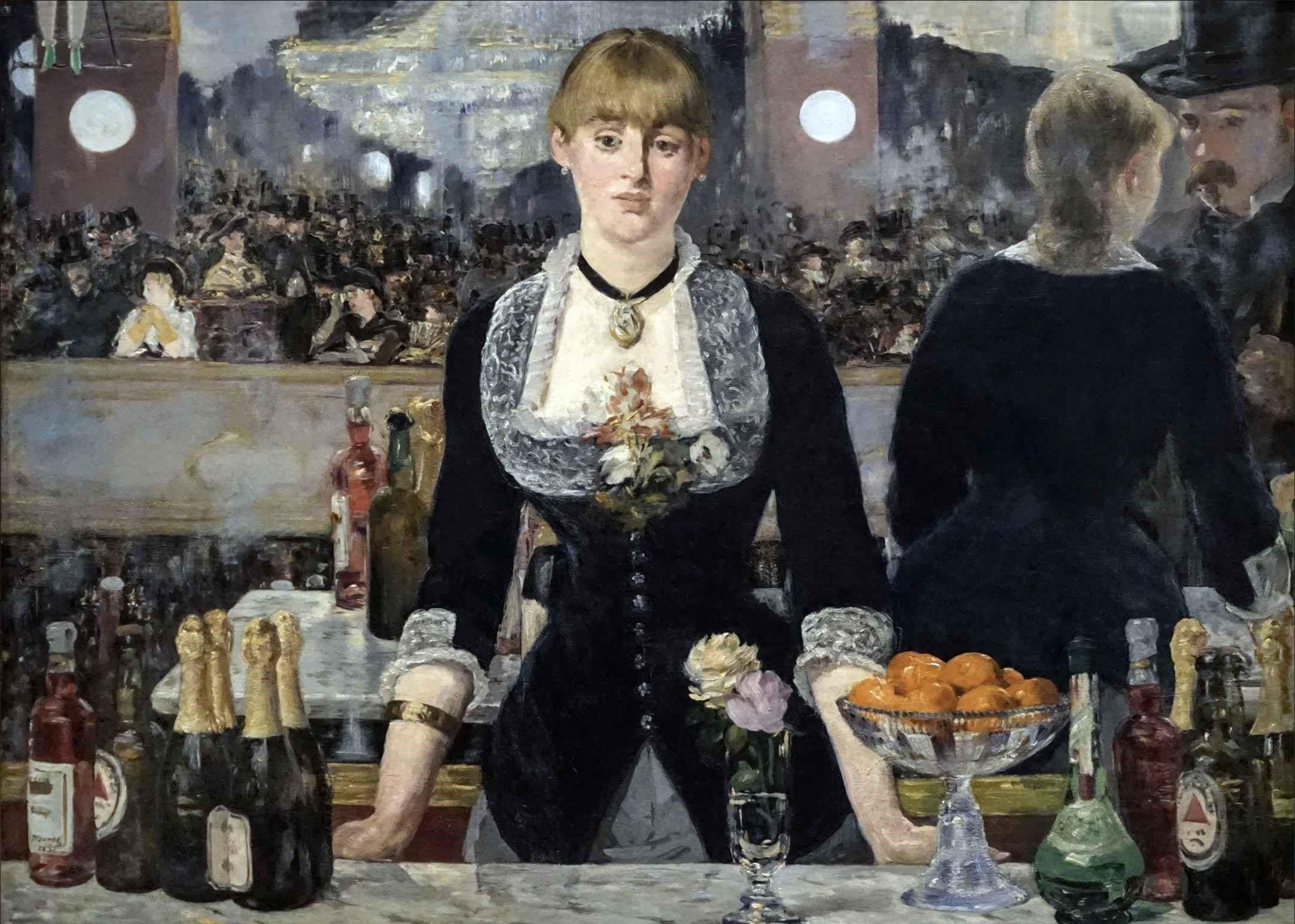 Edouard Manet Folies Bergerede Bir Bar Kanvas TabloÜnlü Ressamların TablolarıTablolife