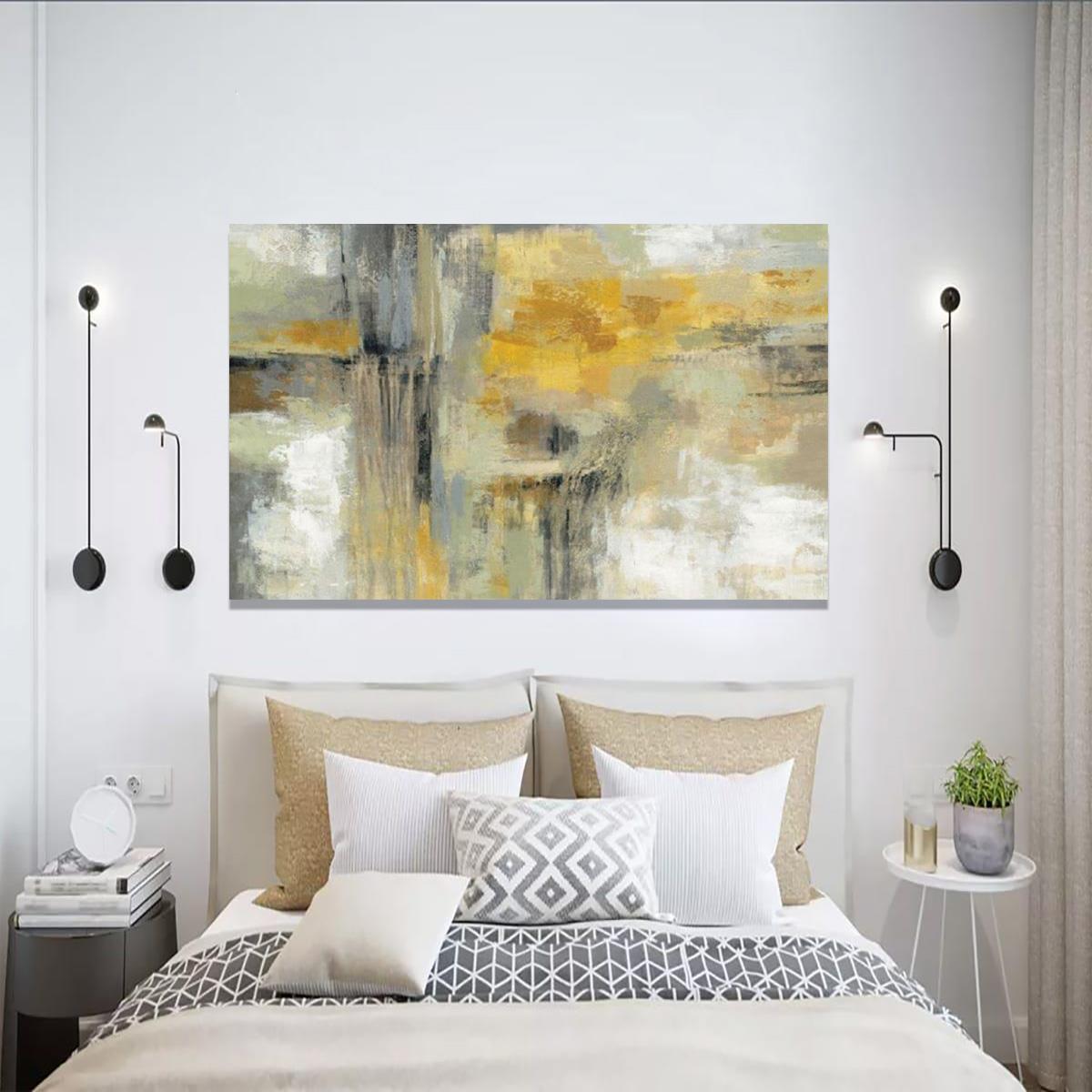 Flavo Yağlı Boya Dokulu TabloYağlı Boya Dokulu Soyut TablolarTablolife.com