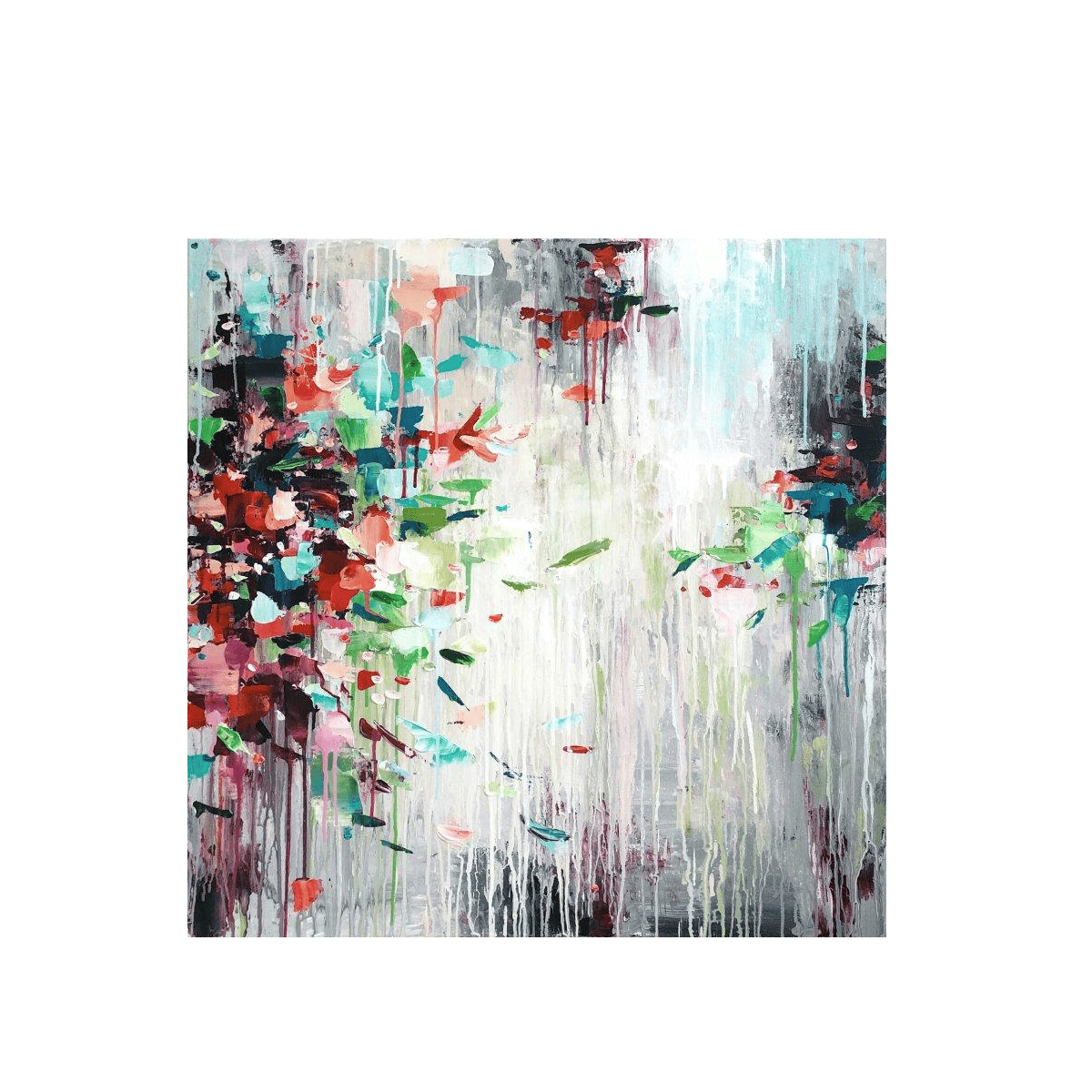 Flowing Colors Yağlı Boya Dokulu TabloYağlı Boya Dokulu Soyut TablolarTablolife