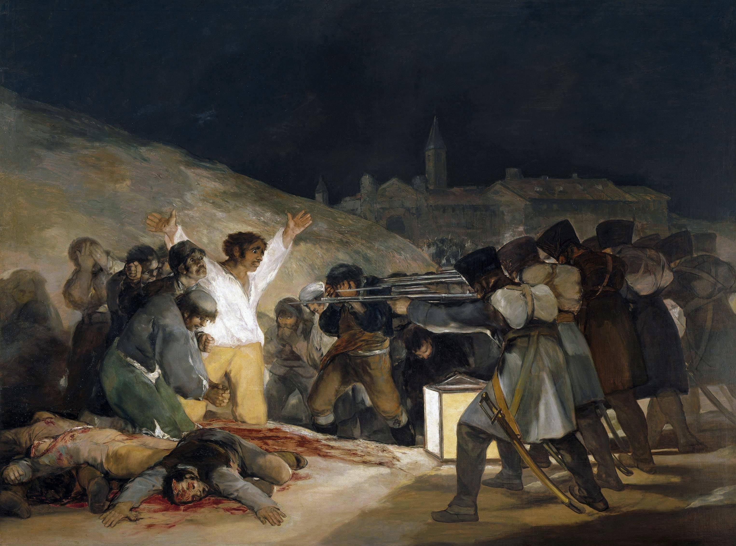 Francisco De Goya The Third of May 1808 Kanvas TabloÜnlü Ressamların TablolarıTablolife